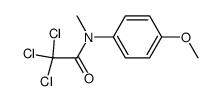 2,2,2-trichloro-N-(4-methoxyphenyl)-N-methylacetamide Structure