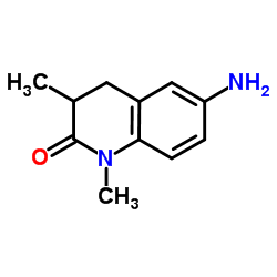 6-Amino-1,3-dimethyl-3,4-dihydro-2(1H)-quinolinone结构式