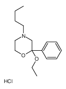 4-butyl-2-ethoxy-2-phenylmorpholine,hydrochloride Structure