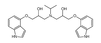1,1'-[(1-Methylethyl)imino]bis[3-(1H-indol-4-yloxy)- structure