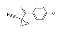 2-(4-chlorobenzoyl)oxirane-2-carbonitrile结构式