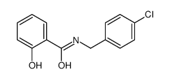 N-[(4-chlorophenyl)methyl]-2-hydroxybenzamide Structure