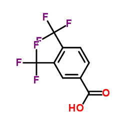 3,4-Bis(trifluoromethyl)benzoic acid structure