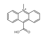 10-methylacridinium-9-carboxylic acid结构式