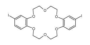 2,14-diiodo-6,7,9,10,17,18,20,21-octahydrodibenzo[b,k][1,4,7,10,13,16]hexaoxacyclooctadecine Structure