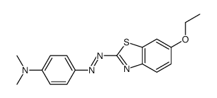 2-[p-(Dimethylamino)phenylazo]-6-ethoxybenzothiazole结构式