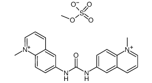 1,1'-dimethyl-6,6'-ureylenediquinolinium dimethyl bis(sulphate) Structure