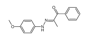 propane-1,2-dione 1-phenyl-2-(p-anisyl)hydrazone Structure