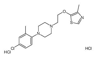 5-[2-[4-(4-chloro-2-methylphenyl)piperazin-1-yl]ethoxy]-4-methyl-1,3-thiazole,dihydrochloride Structure