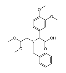 N-(2,2-dimethoxyethyl)-N-benzyl-α-(3,4-dimethoxyphenyl)glycine Structure