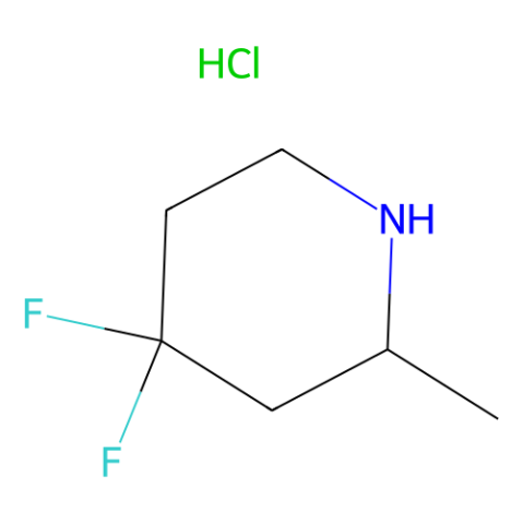 4,4-difluoro-2-methylpiperidine hydrochloride结构式