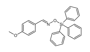 4-methoxybenzaldehyde O-triphenylsilyl oxime Structure