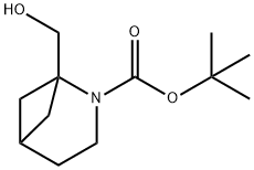 2-BOC-2-氮杂双环[3.1.1]庚烷-1-甲醇结构式