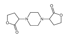 3-[4-(2-oxooxolan-3-yl)piperazin-1-yl]oxolan-2-one Structure
