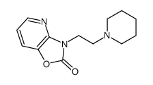 3-(2-piperidin-1-ylethyl)-[1,3]oxazolo[4,5-b]pyridin-2-one结构式