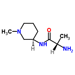 N-[(3R)-1-Methyl-3-piperidinyl]alaninamide Structure