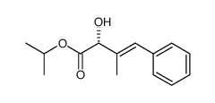 isopropyl (R,E)-2-hydroxy-3-methyl-4-phenylbut-3-enoate结构式