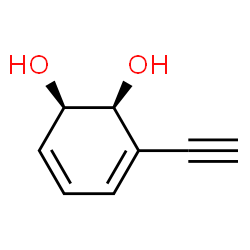 3,5-Cyclohexadiene-1,2-diol, 3-ethynyl-, cis- (9CI)结构式