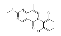 6-(2,6-Dichlorophenyl)-8-Methyl-2-(Methylthio)pyrimido[4,5-d]pyridazin-5(6H)-one structure