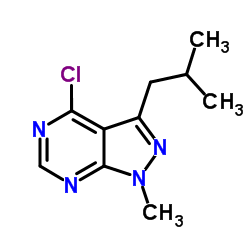 4-chloro-3-isobutyl-1-methyl-pyrazolo[3,4-d]pyrimidine Structure