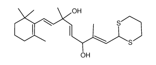 8-(1,3-dithian-2-yl)-3,7-dimethyl-1-(2,6,6-trimethyl-cyclohex-1-enyl)octa-1E,4E,7E-trien-3,6-diol Structure