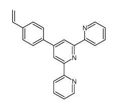 4-(4-ethenylphenyl)-2,6-dipyridin-2-ylpyridine结构式