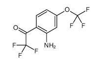 1-[2-amino-4-(trifluoromethoxy)phenyl]-2,2,2-trifluoro-ethanone结构式