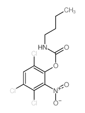 Carbamic acid, butyl-,3,4,6-trichloro-2-nitrophenyl ester (8CI) Structure