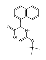 2-(tert-butoxycarbonylamino)-2-(naphthalen-1-yl)acetic acid结构式