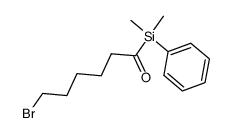 6-bromohexanoyl dimethylphenyl silane Structure