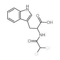 2-[(2,2-dichloroacetyl)amino]-3-(1H-indol-3-yl)propanoic acid Structure