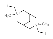 3,7-Diazoniabicyclo[3.3.1]nonane,3,7-bis(iodomethyl)-3,7-dimethyl-, iodide (1:2) structure