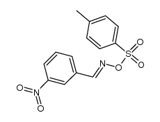 m-nitrobenzaldehyde O-[(4-methylphenyl)sulphonyl]-oxime结构式