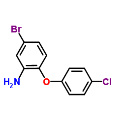 5-Bromo-2-(4-chlorophenoxy)aniline结构式