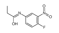 N-(4-fluoro-3-nitrophenyl)propanamide结构式