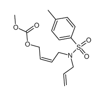 (Z)-N-{4-[(methoxycarbonyl)oxy]but-2-enyl}-N-(prop-2-enyl)-p-toluenesulfonamide Structure