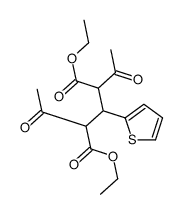 diethyl 2,4-diacetyl-3-thiophen-2-ylpentanedioate结构式