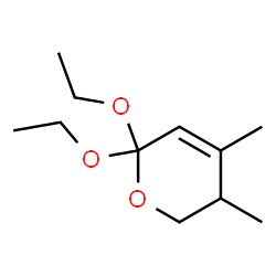 2H-Pyran,2,2-diethoxy-5,6-dihydro-4,5-dimethyl-(9CI) structure