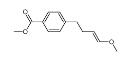 1-methoxy-4-p-carbomethoxyphenyl-1-butene Structure