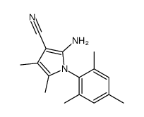 2-Amino-1-mesityl-4,5-dimethyl-1H-pyrrole-3-carbonitrile结构式