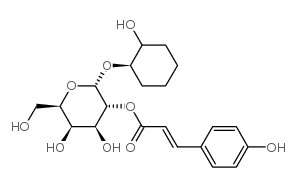 [(2R,3R,4S,5R,6R)-4,5-dihydroxy-2-[(1R,2S)-2-hydroxycyclohexyl]oxy-6-(hydroxymethyl)oxan-3-yl] 3-(4-hydroxyphenyl)prop-2-enoate结构式