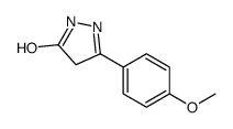 2,4-Dihydro-5-(4-methoxyphenyl)-3H-pyrazol-3-one Structure