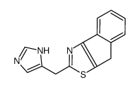 2-(1H-imidazol-5-ylmethyl)-4H-indeno[1,2-d][1,3]thiazole结构式