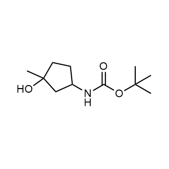 N-(3-羟基-3-甲基-环戊基)氨基甲酸叔丁酯结构式