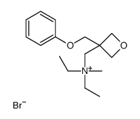 diethyl-methyl-[[3-(phenoxymethyl)oxetan-3-yl]methyl]azanium,bromide Structure