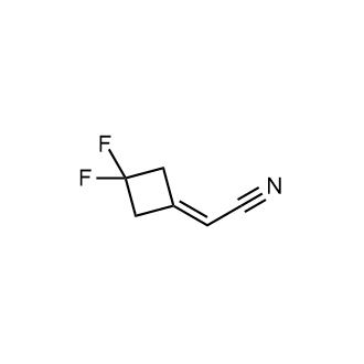 2-(3,3-difluorocyclobutylidene)acetonitrile Structure