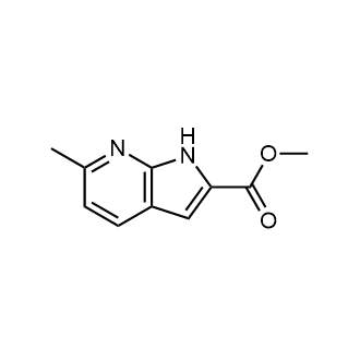 Methyl 6-methyl-1H-pyrrolo[2,3-b]pyridine-2-carboxylate Structure