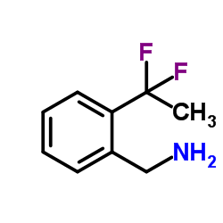 1-[2-(1,1-Difluoroethyl)phenyl]methanamine Structure