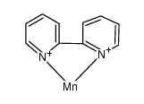 (2,2'-bipyridine)manganese(II)结构式