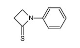 2-Azetidinethione,1-phenyl- structure